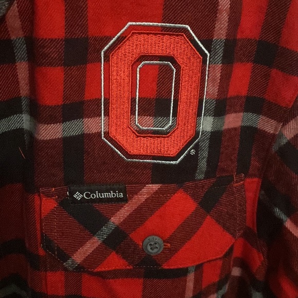 NWT Columbia Ohio State Flannel Medium - Picture 3 of 3